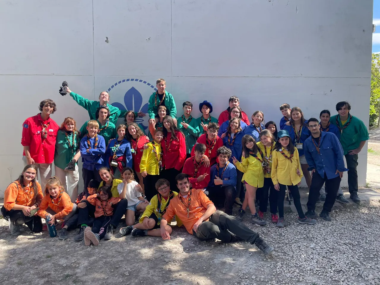 Foto de grup de l'Agrupament Escolta L'Om